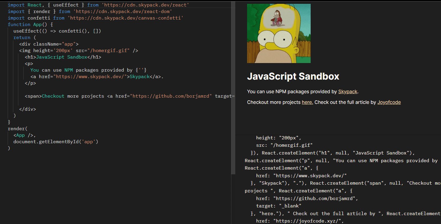 Sandbox with JS, TS Vite and the compiler for JS Babel.